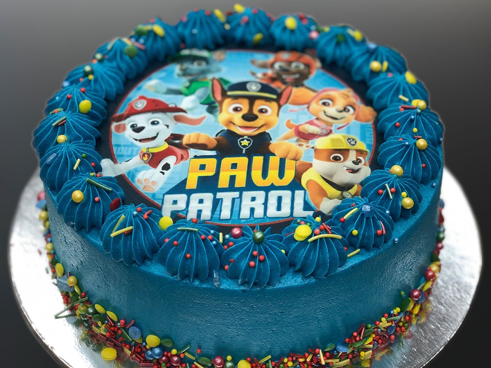 paw patrol cake design